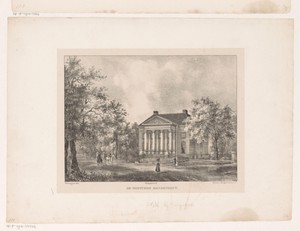 Hofstede Eindenhout aan de Wagenweg te Haarlem