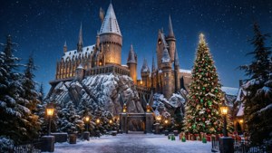 Hogwarts Castle in Snow