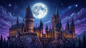 Hogwarts Castle Night