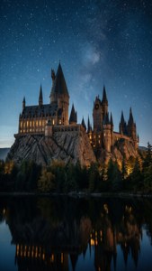 Hogwarts Castle Night Magic