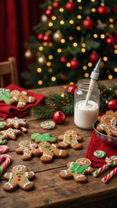 Holiday Cookie Decorating Table