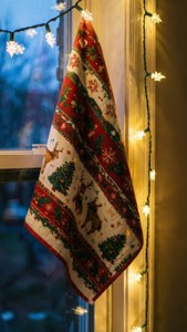 Holiday Tea Towel Decor