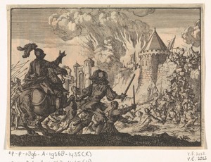 Hollandse troepen bestormen de muur van Tienen, 1635