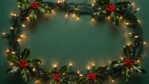 Holly Light Wreath