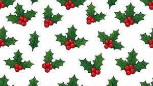 Holly Pattern Seamless