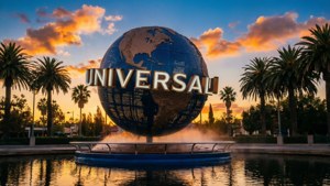 Hollywood Globe Sunset