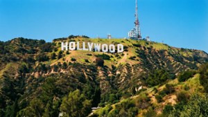 Hollywood Sign Blue Sky