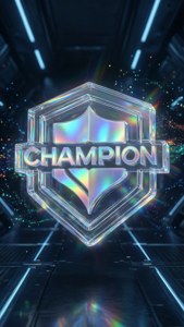 Hologram Champion Logo
