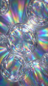 Holographic Bubble Shimmer