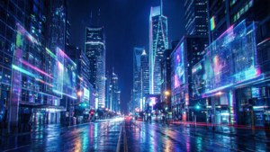 Holographic Cyberpunk City