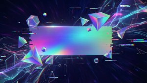 Holographic Glitch Header