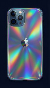 Holographic iPhone Iridescent