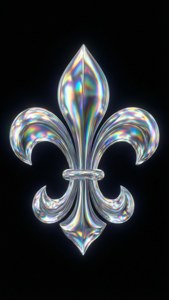 Holographic Iridescent Fleur