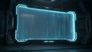 Holographic Sign in Dark Room