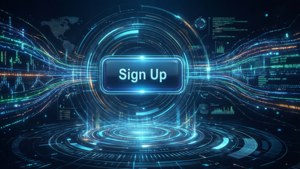 Holographic Sign Up Interface