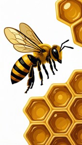 Honeybee Minimalist SVG