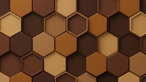 Honeycomb Brown Hexagons