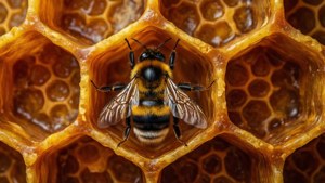 Honeycomb Bumblebee Pattern