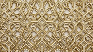 Honeycomb Gold Jali