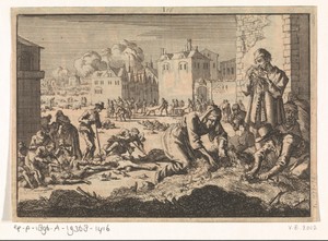 Hongersnood tijdens het beleg van La Rochelle, 1628