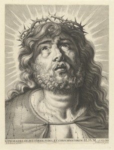 Hoofd van Christus met doornenkroon
