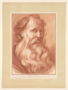 Hoofd van een man met baard