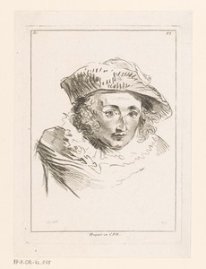 Hoofd van Harlekijn, frontaal