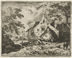 Hooiberg bij het huis