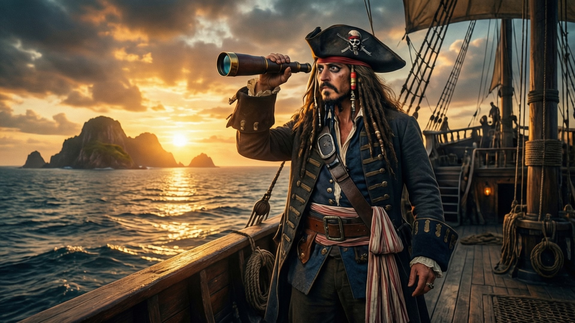 Hook at Sunset by Wallpapers.art Studio
