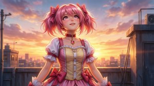 Hopeful Sunset Madoka