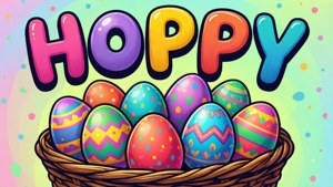 Hoppy Easter Typography