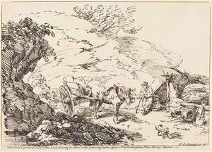 Horse and Cart in Quarry
