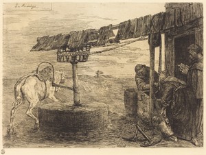 Horse-driven Mill (Le manege)