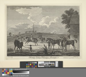 [Horse-racing] Set of six: 5. Bridling, Sadling, Breaking, & Training