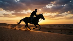 Horseback at Sunset