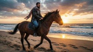 Horseback at Sunset