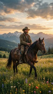 Horseback Ride Sunset