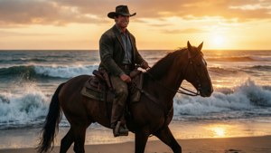 Horseback Sunset