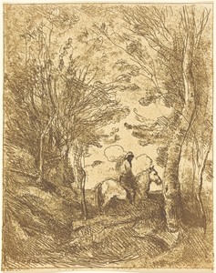 Horseman in the Woods, Large Plate (Le Grand Cavalier sous bois)