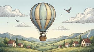 Hot Air Balloon Doodle