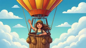 Hot Air Balloon Girl