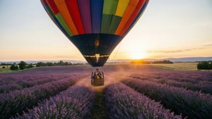 Hot Air Balloon Landing