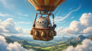 Hot Air Balloon Pusheen