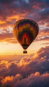 Hot Air Balloon Sunset
