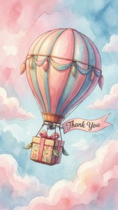 Hot Air Balloon Thanks