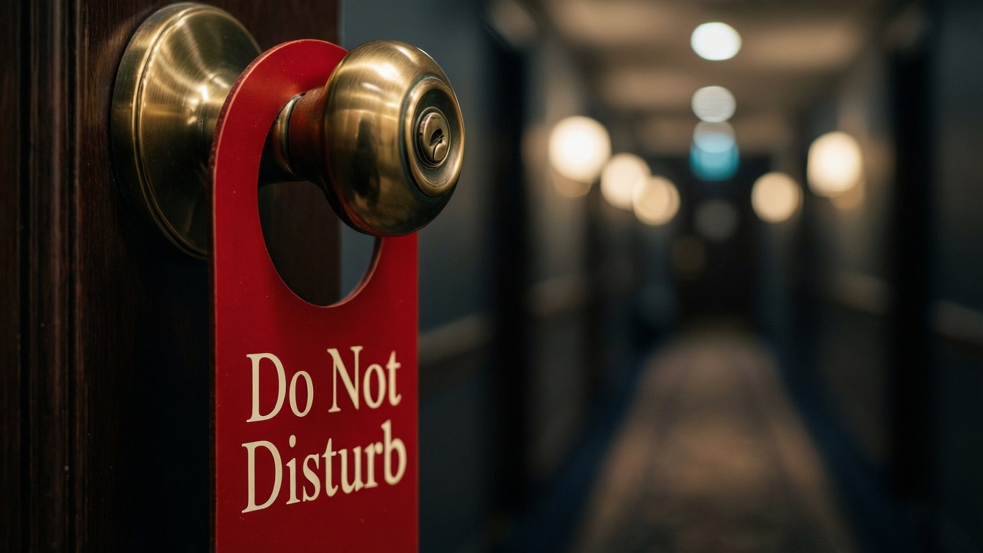 Hotel Do Not Disturb by Wallpapers.art Studio