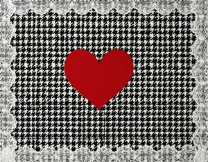 Houndstooth Heart Trim