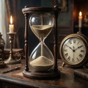 Hourglass and Clocks