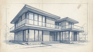 House Blueprint Sketch