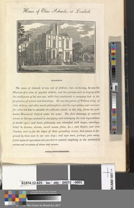 House of Elias Ashmole, at Lambeth; page 14 (Volume One)